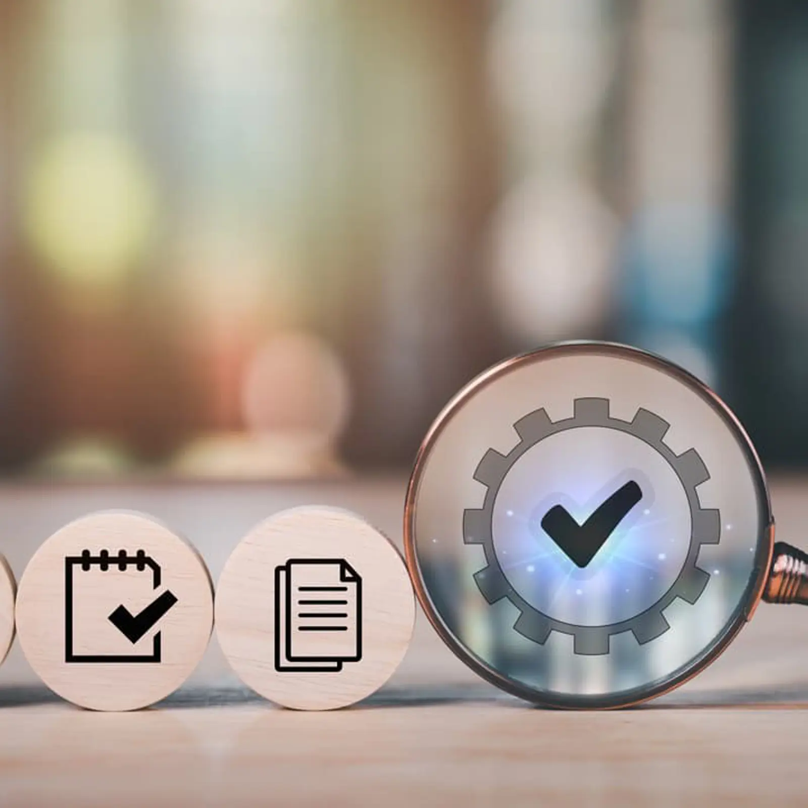 A magnifying glass representing how regular business reviews are essential to long-term success