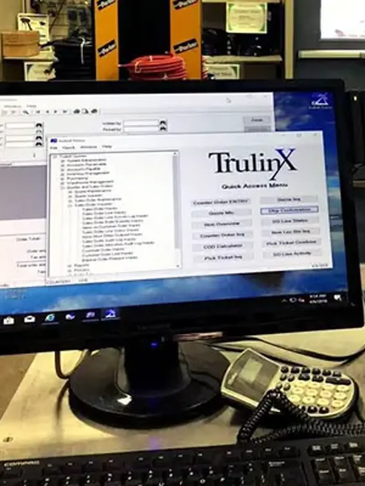 computer screen