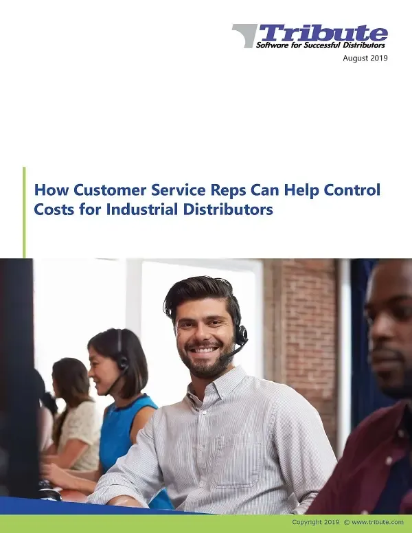 Cover Page How Cust Serv Reps Can Help Control Costs For Industrial Distributors