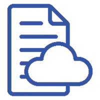 Cloud document icon