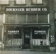 A historical photo of Fournier Rubber & Supply Company’s business.