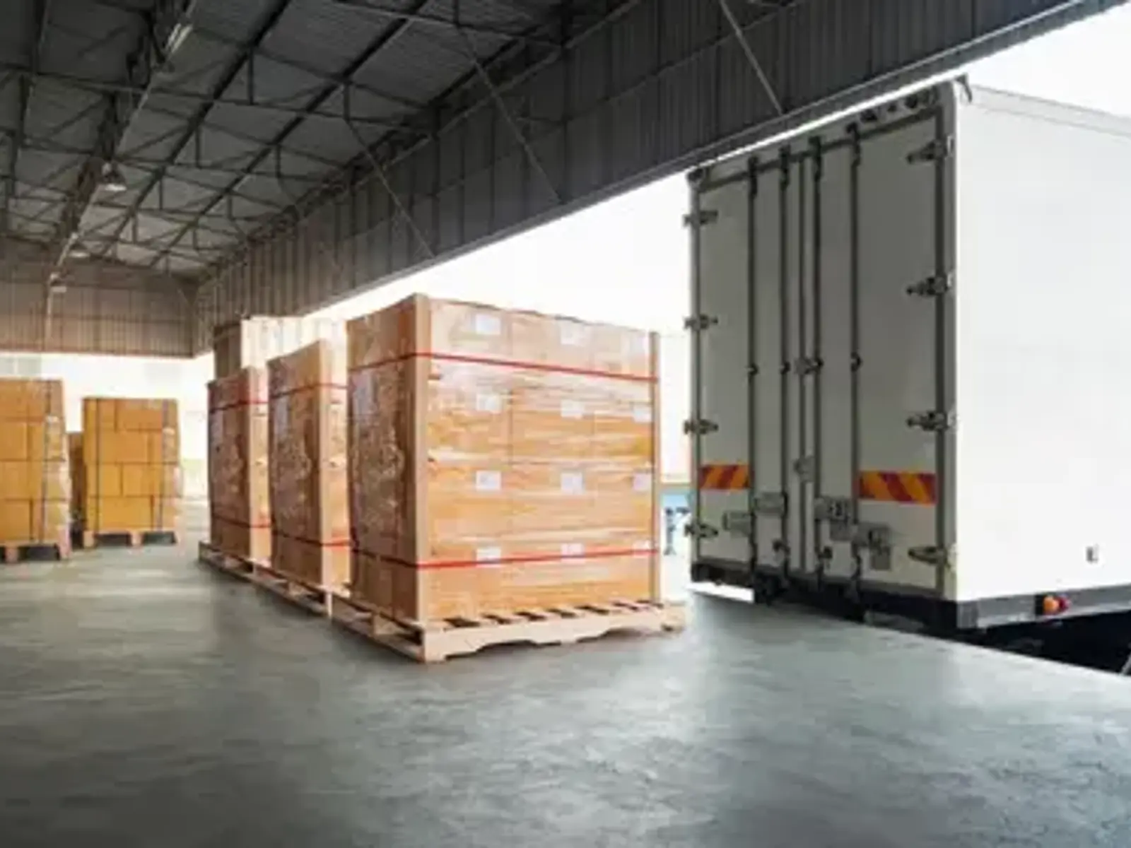 truck at loading dock